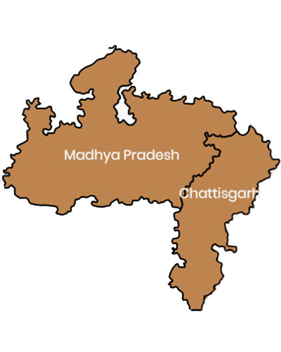 Madhyapradesh-Chhatishgarh-map